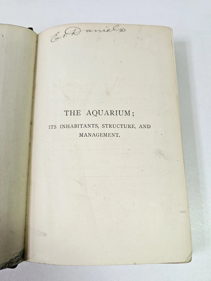 The Aquarium: Its Inhabitants, Structure... by Taylor (1881)