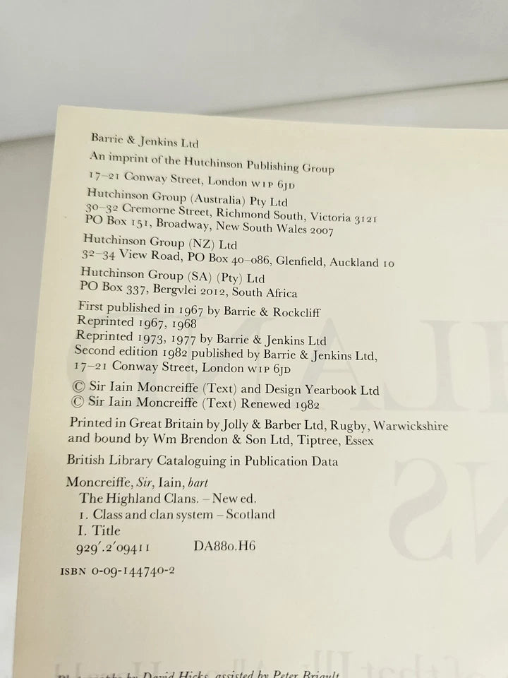 Highland Clans by Iain Moncreiffe (1982)