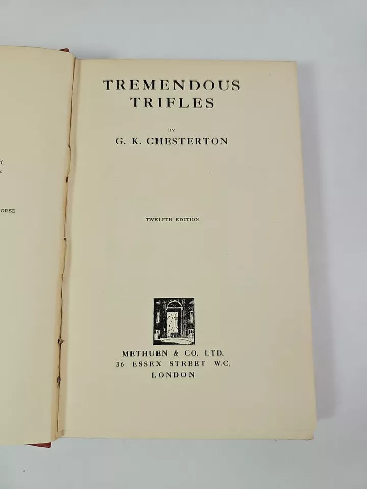 Tremendous Trifles by G K Chesterton (1930)
