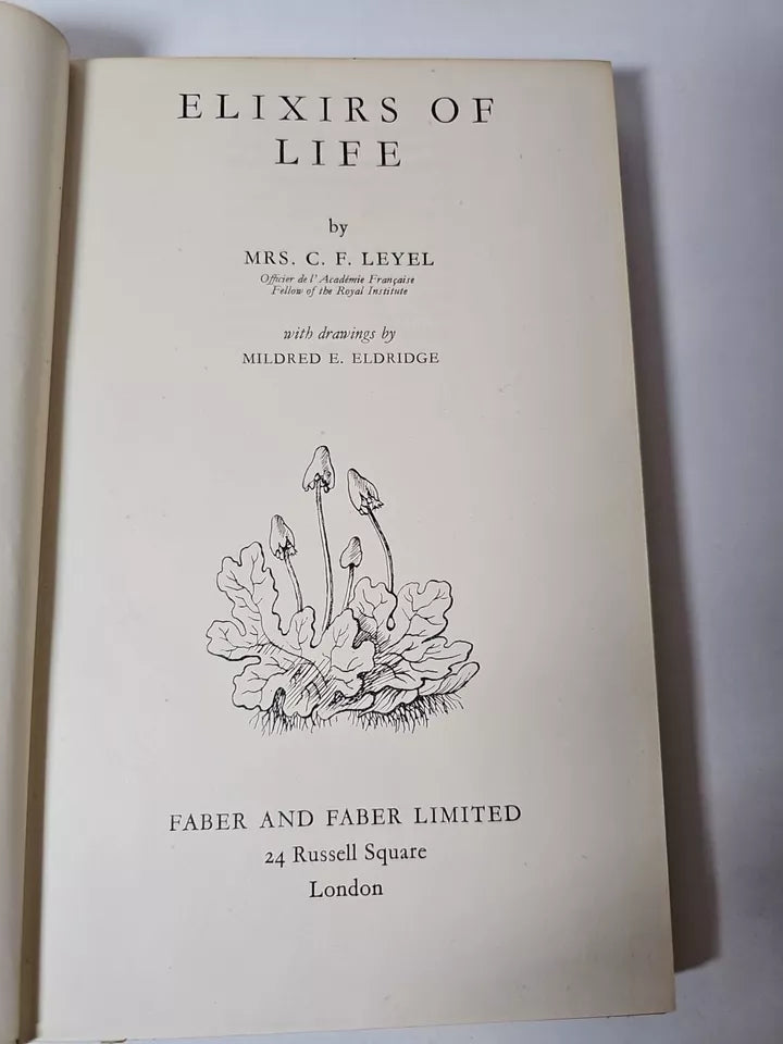 Elixirs of Life by C F Leyel  (1948)