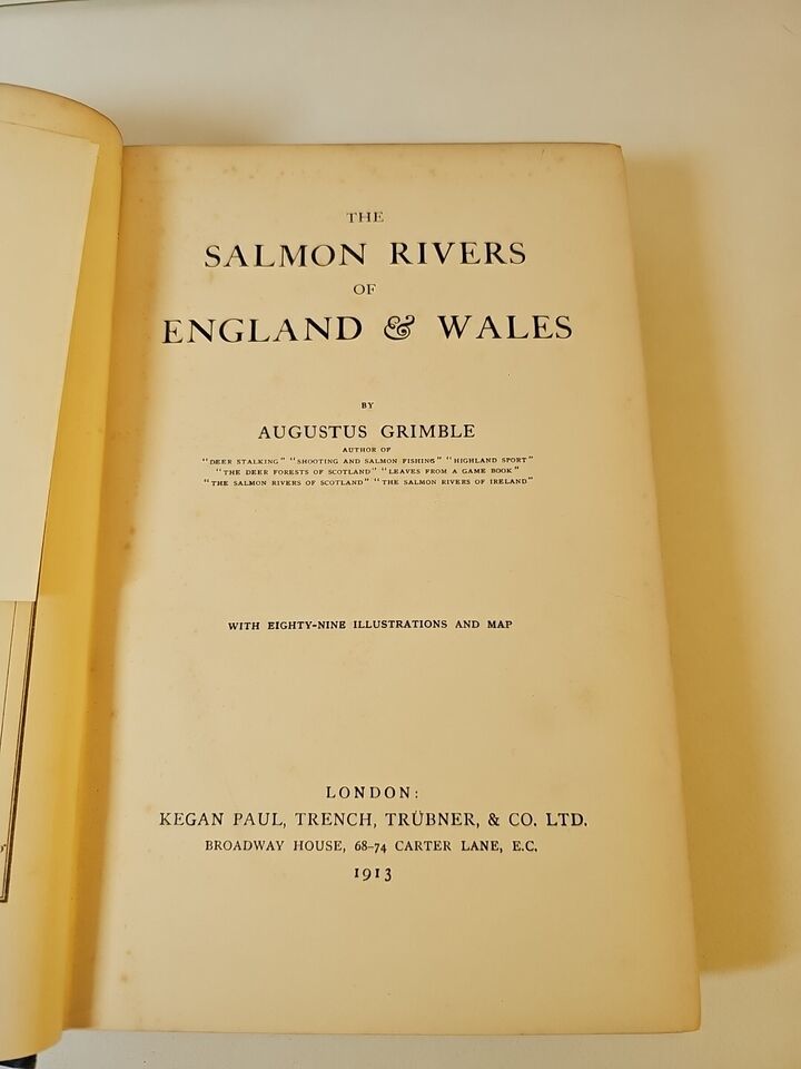 The Salmon Rivers of England & Wales by Augustus Grimble (1913)