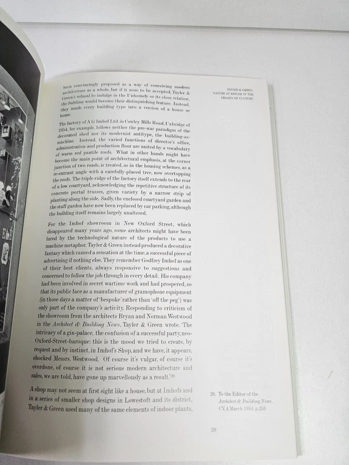 Tayler and Green, Architects 1938-1973: Spirit of Place in Modern Housing