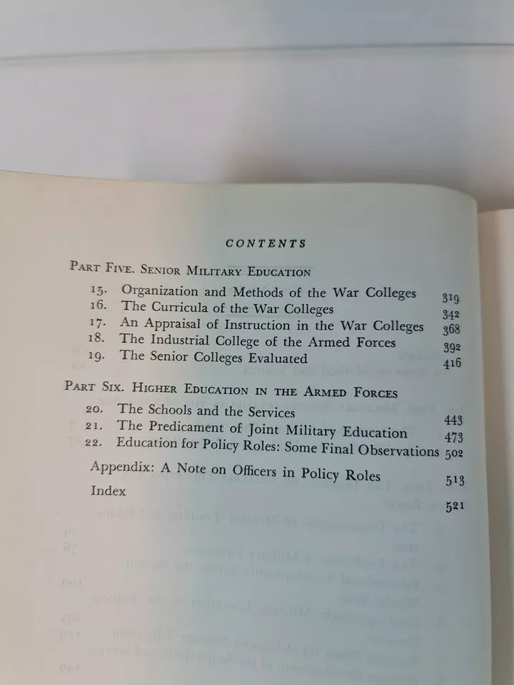 Soldiers and Scholars: Military Education and National Policy, Masland (1957)