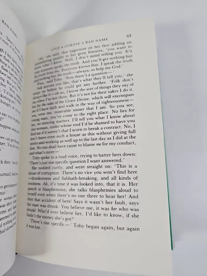Give a Corpse a Bad Name by Elizabeth Ferrars (Hardcover, 1981)