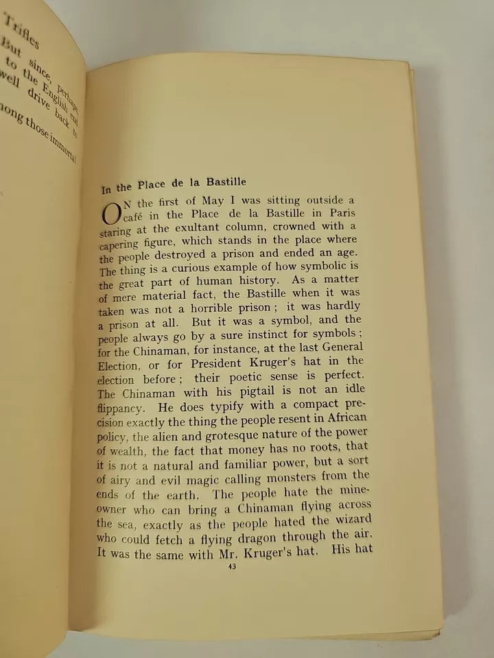 Tremendous Trifles by G K Chesterton (1930)