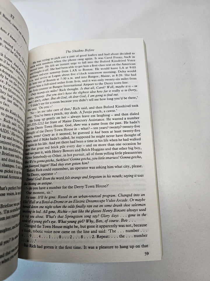 IT by Stephen King (1987) Book Club Associates