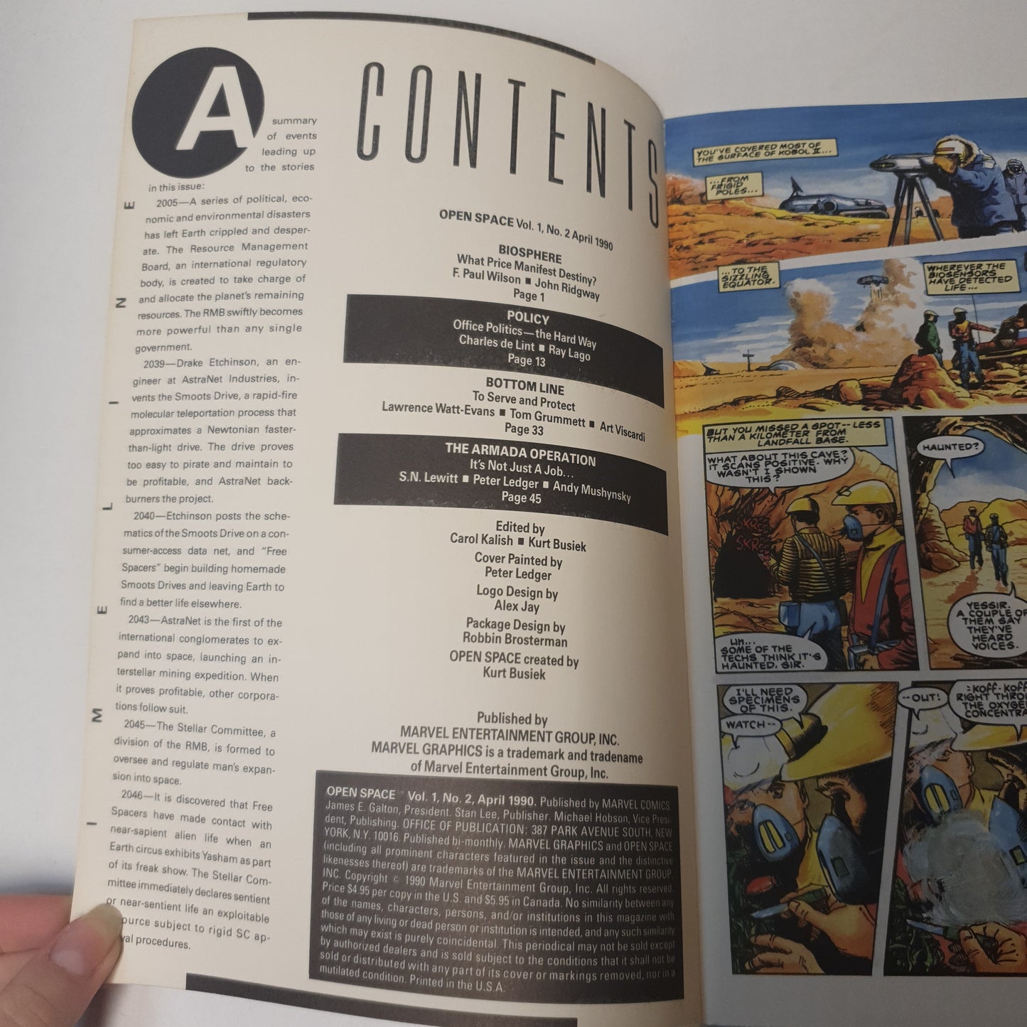 Open Space vol 1 No. 2 by F Paul Wilson (April 1990)