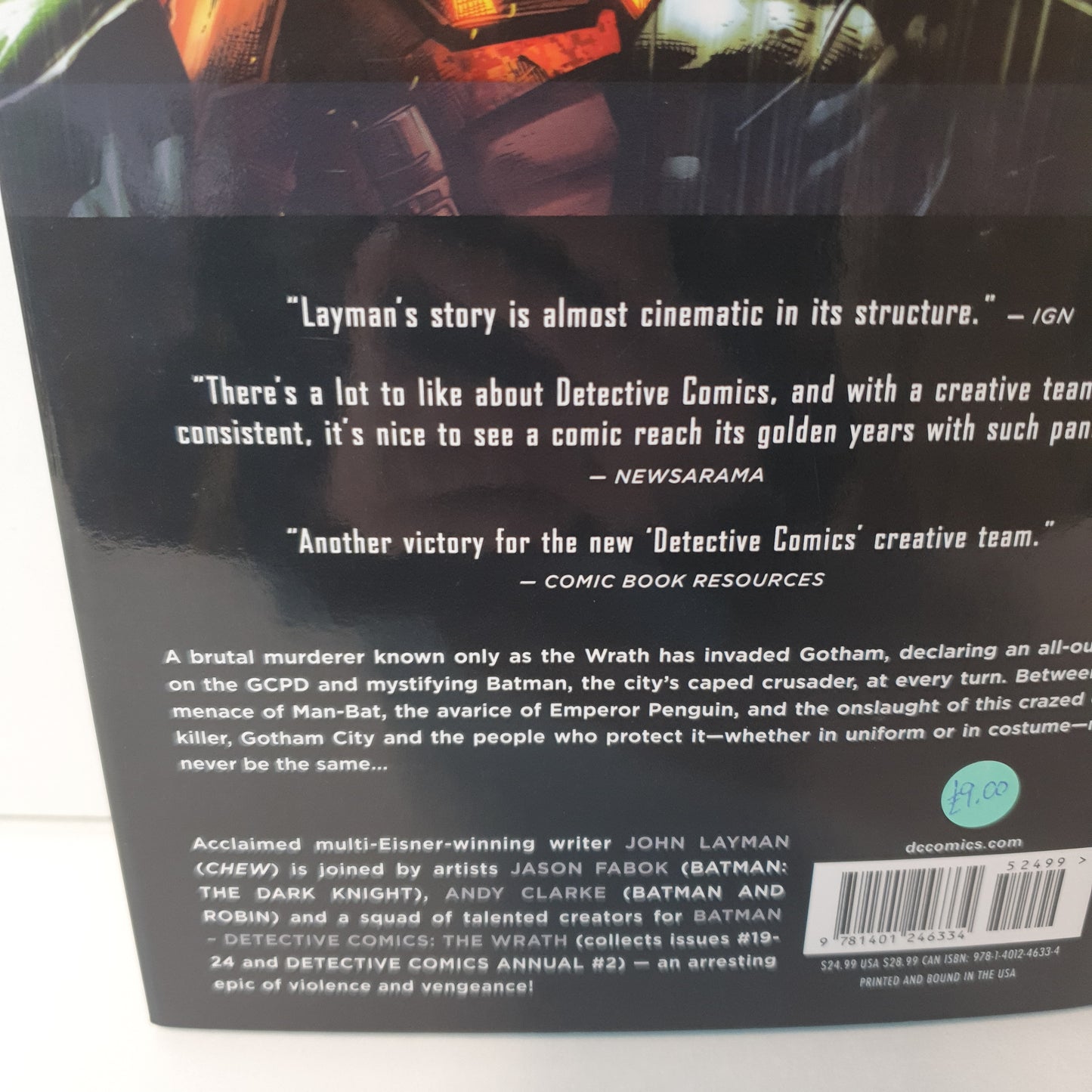 Batman Detective Comics Vol 4 The Wrath by Layman, Fabok & Clarke (2014)