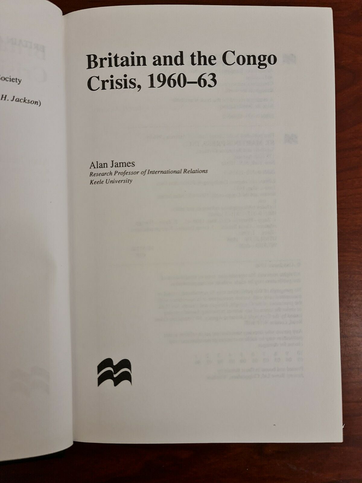 Britain and the Congo Crisis, 1960-63 by Alan James