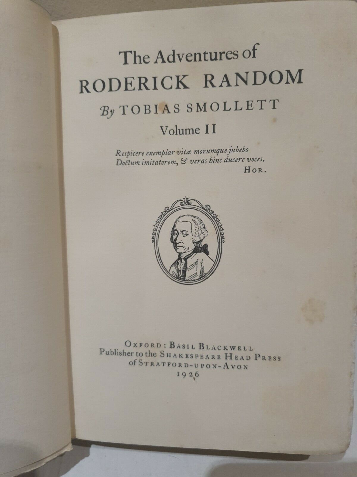 Roderick Random Volume I & II - Tobias Smollett (1926)