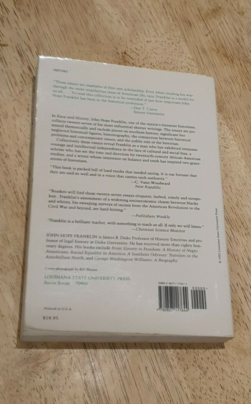 Race and History: Selected Essays, 1938-88 by John Hope Franklin