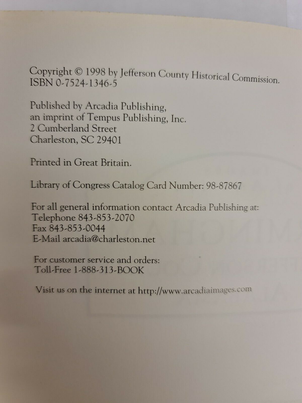 Images of America; Birmingham & Jefferson County