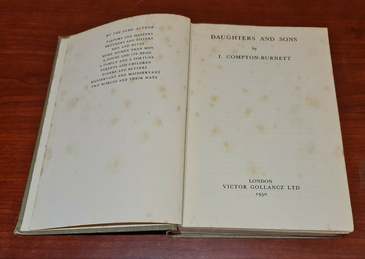 Daughters and Sons by I Compton-Burnett (1950)