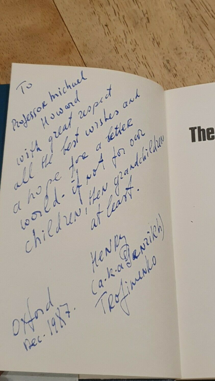 SIGNED -The U.S Military Doctrine by Genrikh Trofimenko