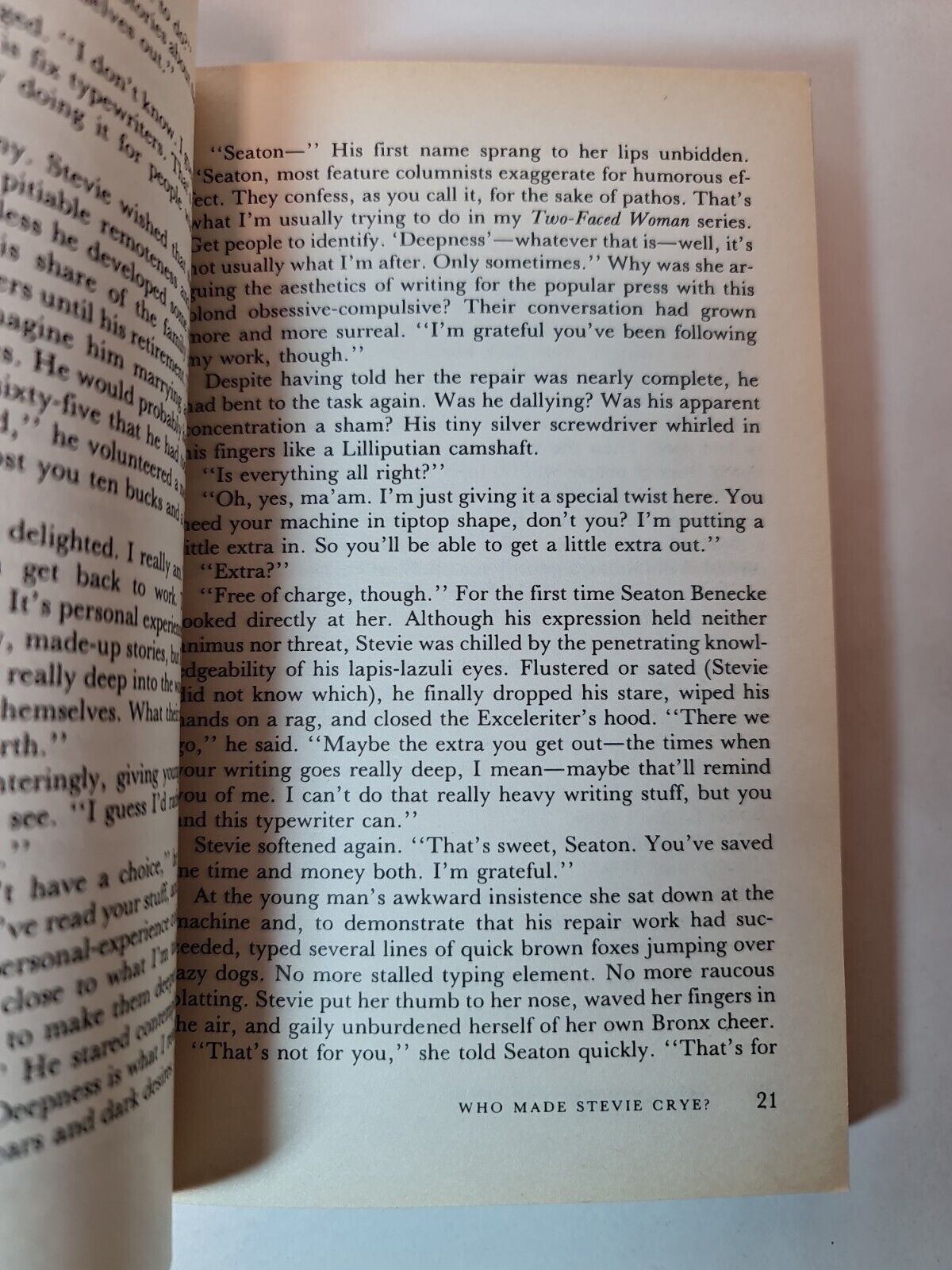 Who Made Stevie Crye? by Michael Bishop (1987)