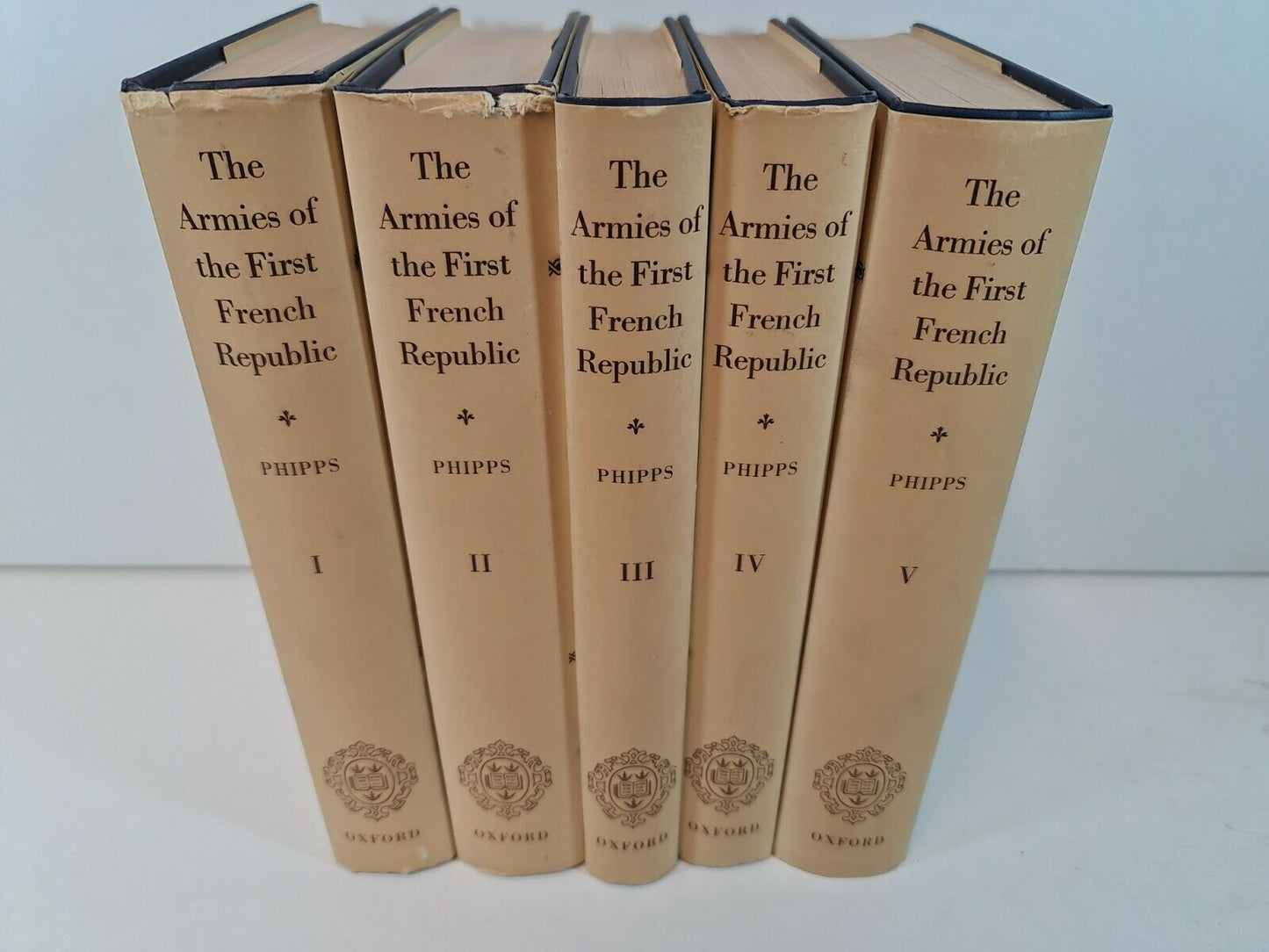 The Armies of the First French Republic Vol 1-5 by R.W. Phipps