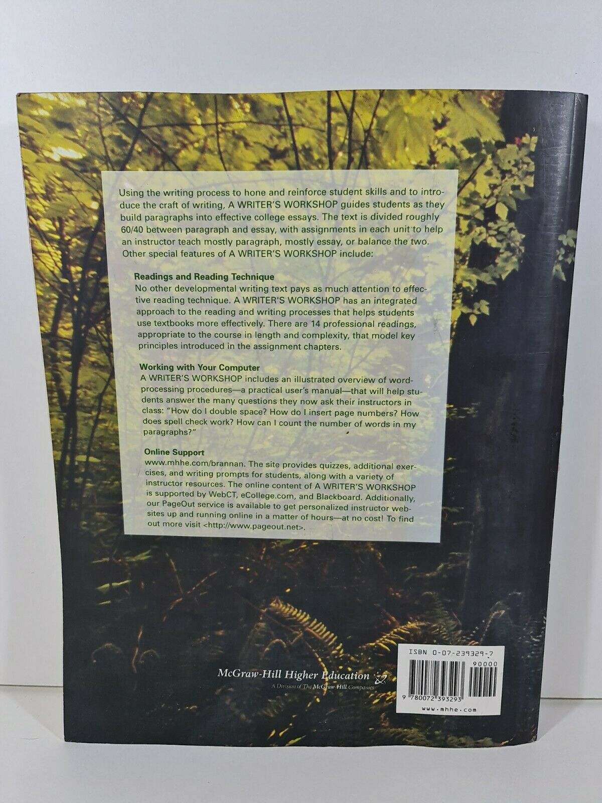 A Writer's Workshop: Crafting Paragraphs, Building Essays by Bob Brannan