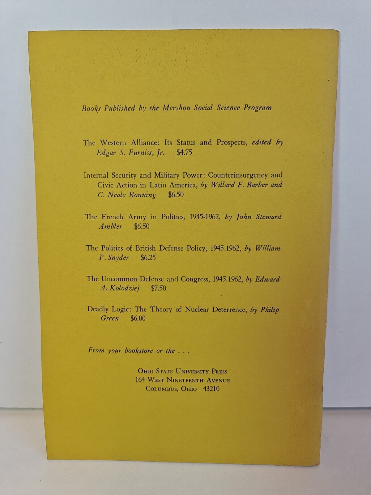 The Crisis of the Atlantic Alliance by Paul-Henri Spaak (1967)