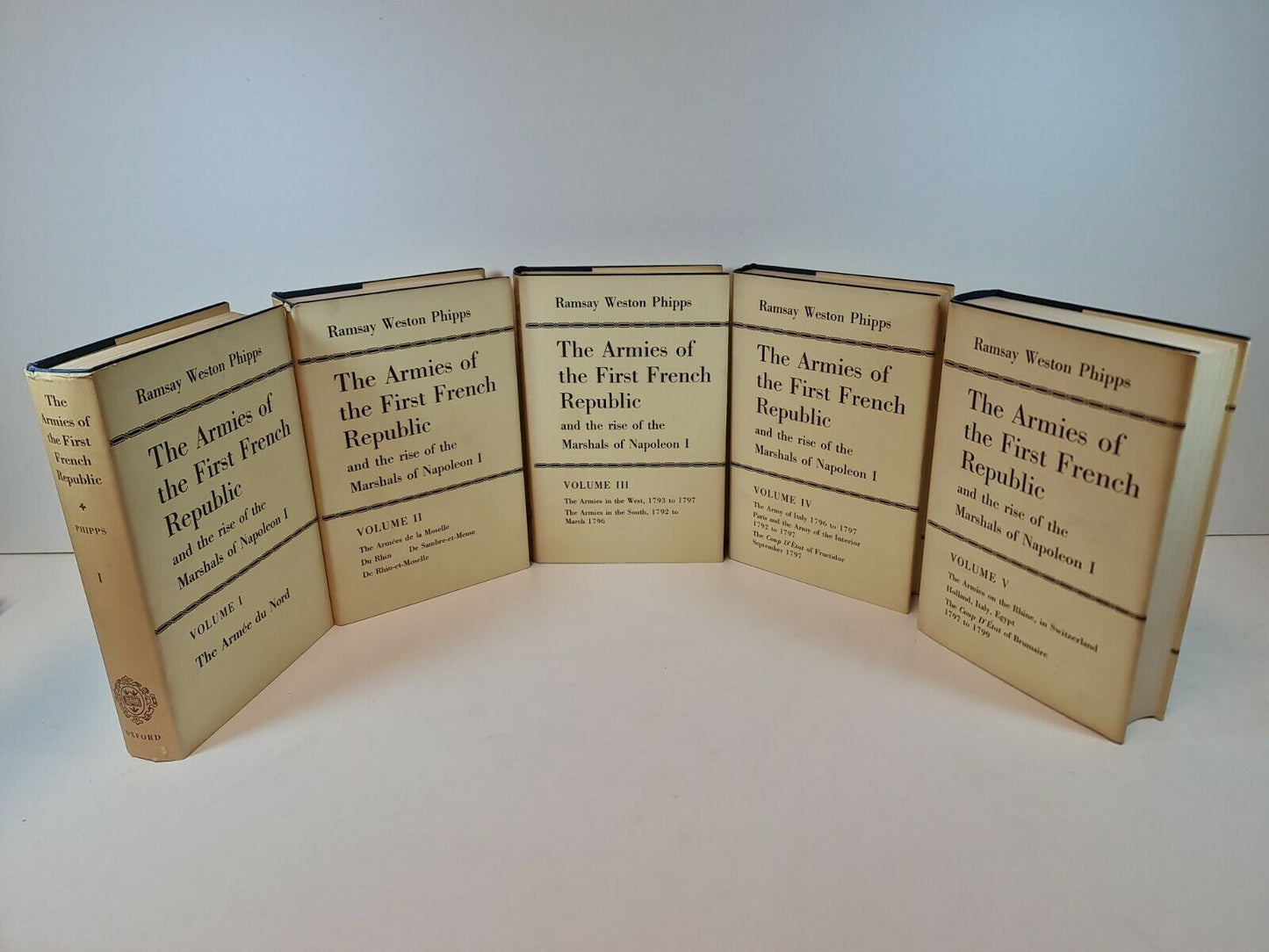 The Armies of the First French Republic Vol 1-5 by R.W. Phipps