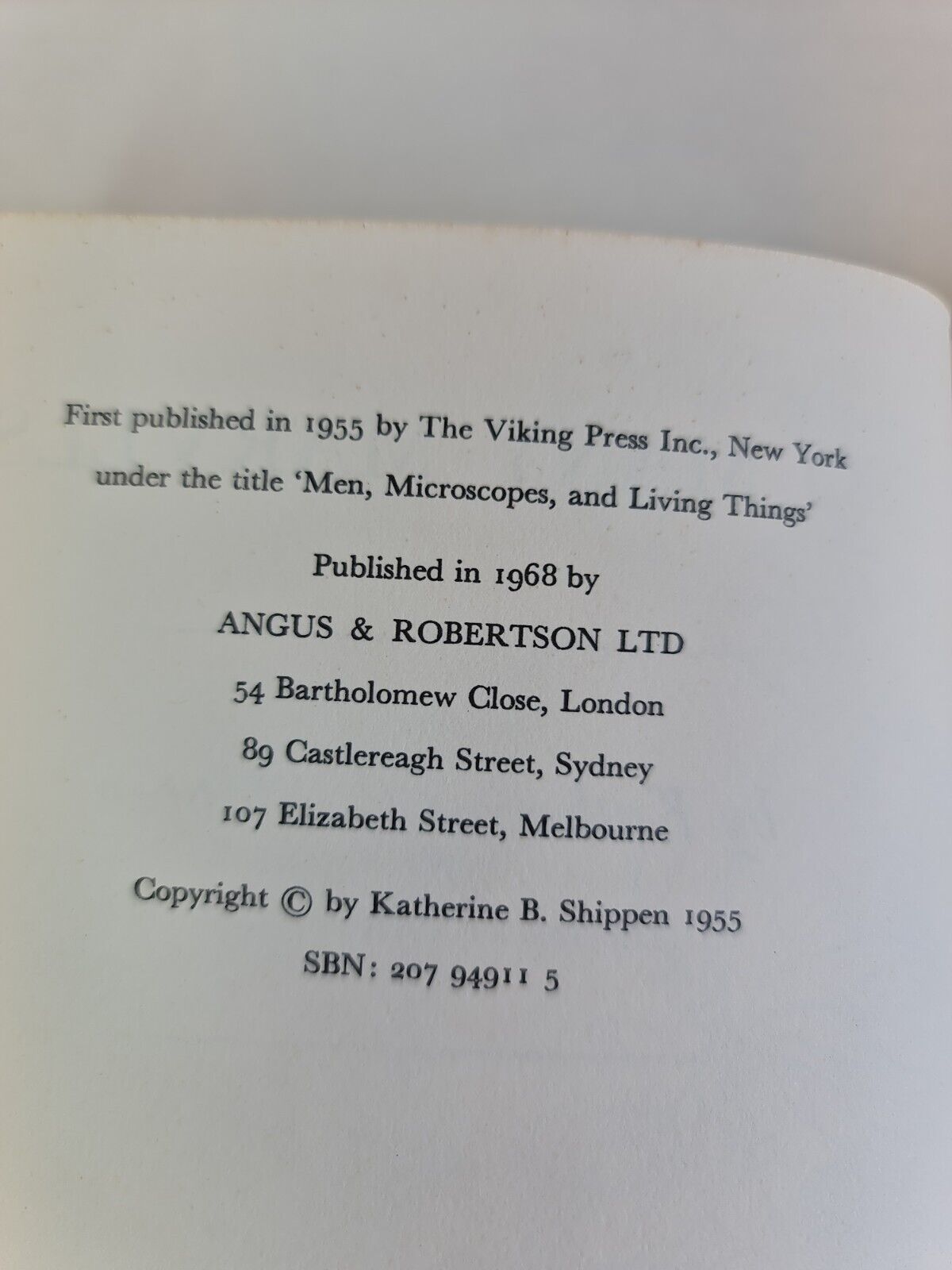 So Many Marvels by Katherine Binney Shippen (1968)