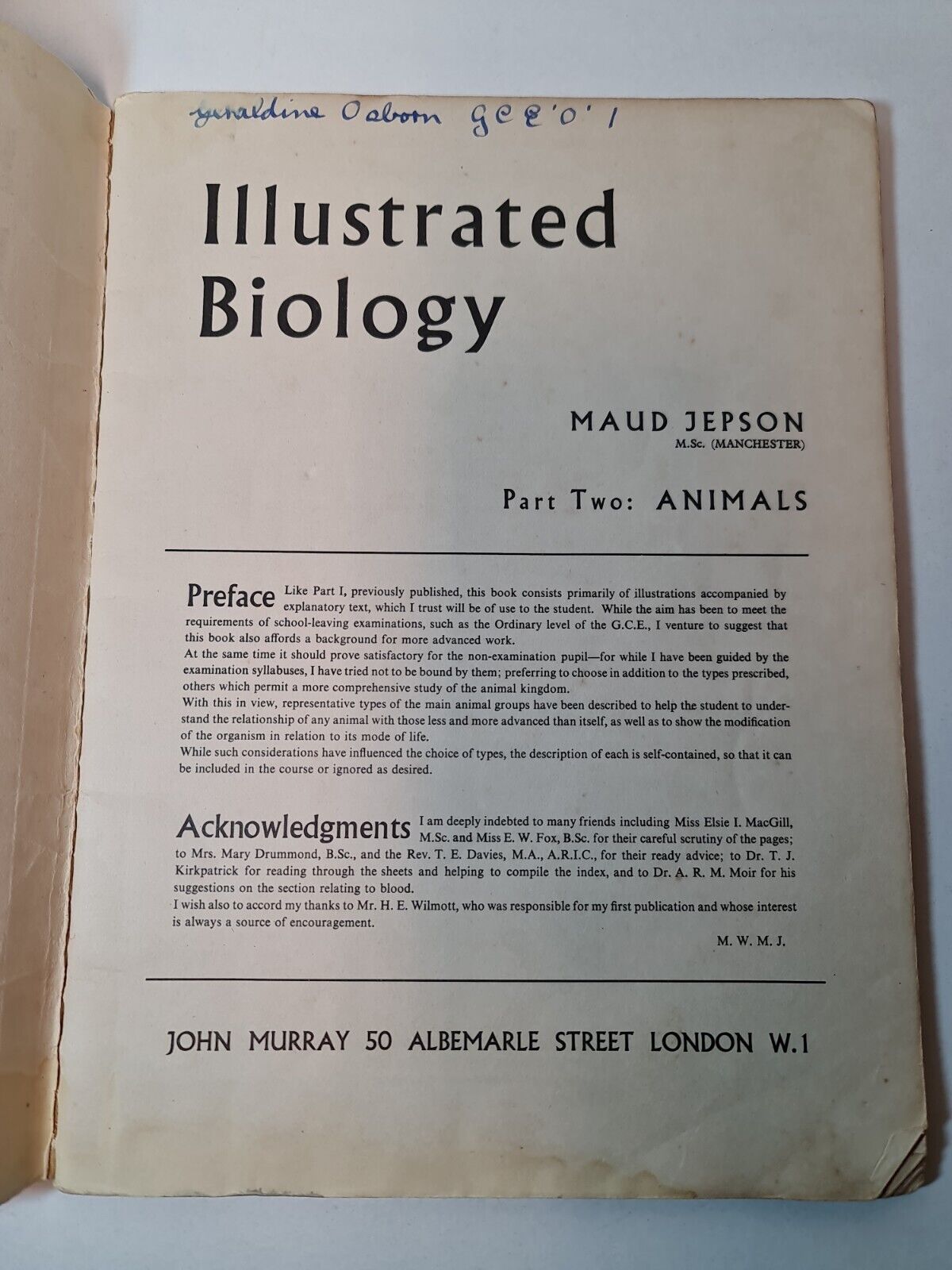 Illustrated Biology: v. 2 by Maud Jepson (1961)