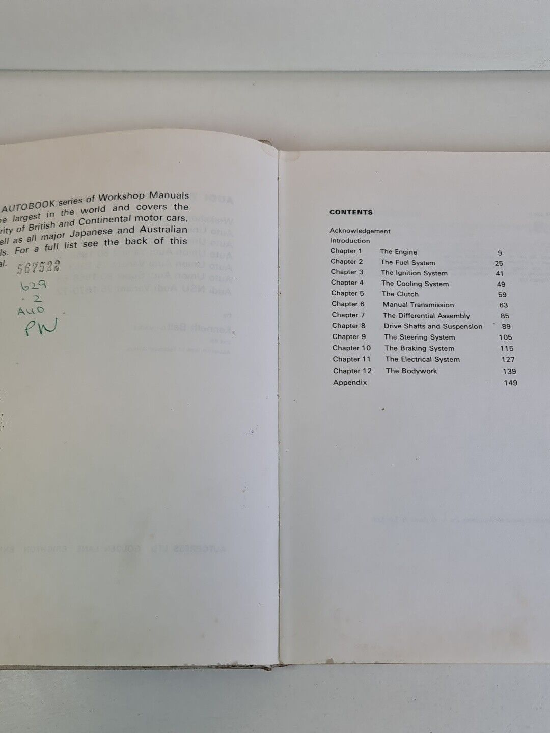 Audi 70, 80 Super 90 1966-72 Autobook (1973) - Workshop Manual