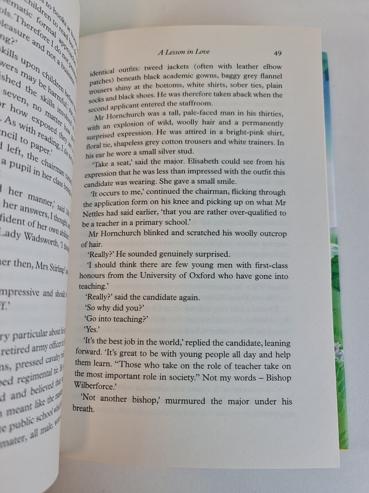 SIGNED A Lesson In Love: A Little Village School Novel by Gervase Phinn