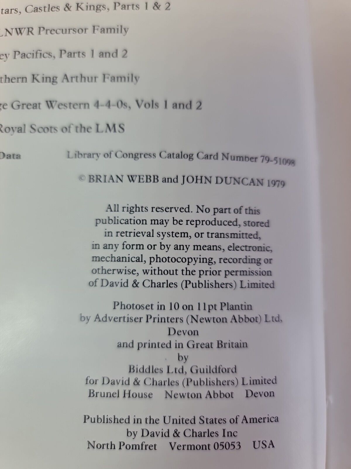 Alternating Current Electric Locomotives... by J. Duncan (1979)