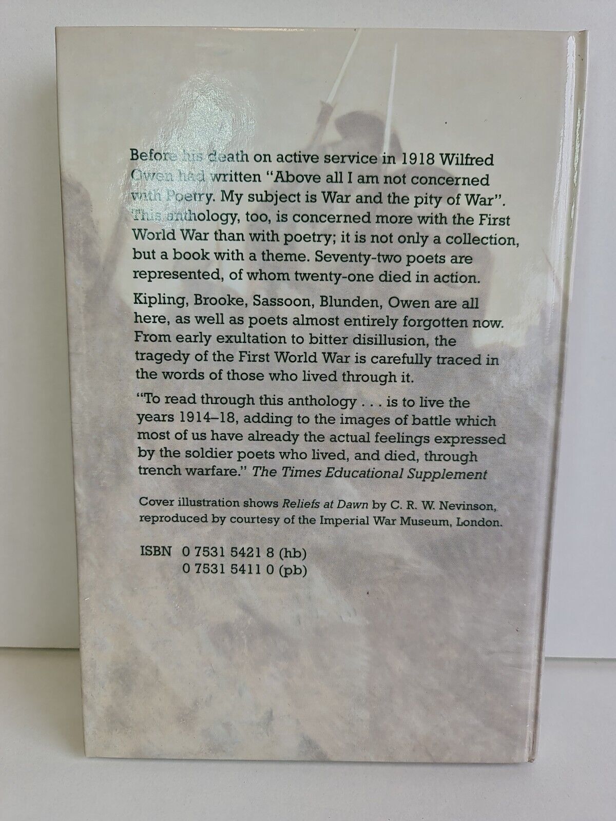 Up the Line to Death: War Poets, 1914-18 by B Gardner (1996 - ISIS Large Print)