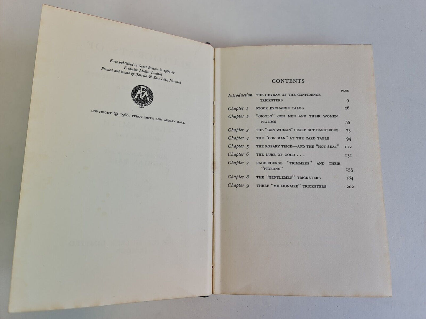 Plutocrats of Crime: A Gallery of Confidence Tricksters by Percy Smith (1960)