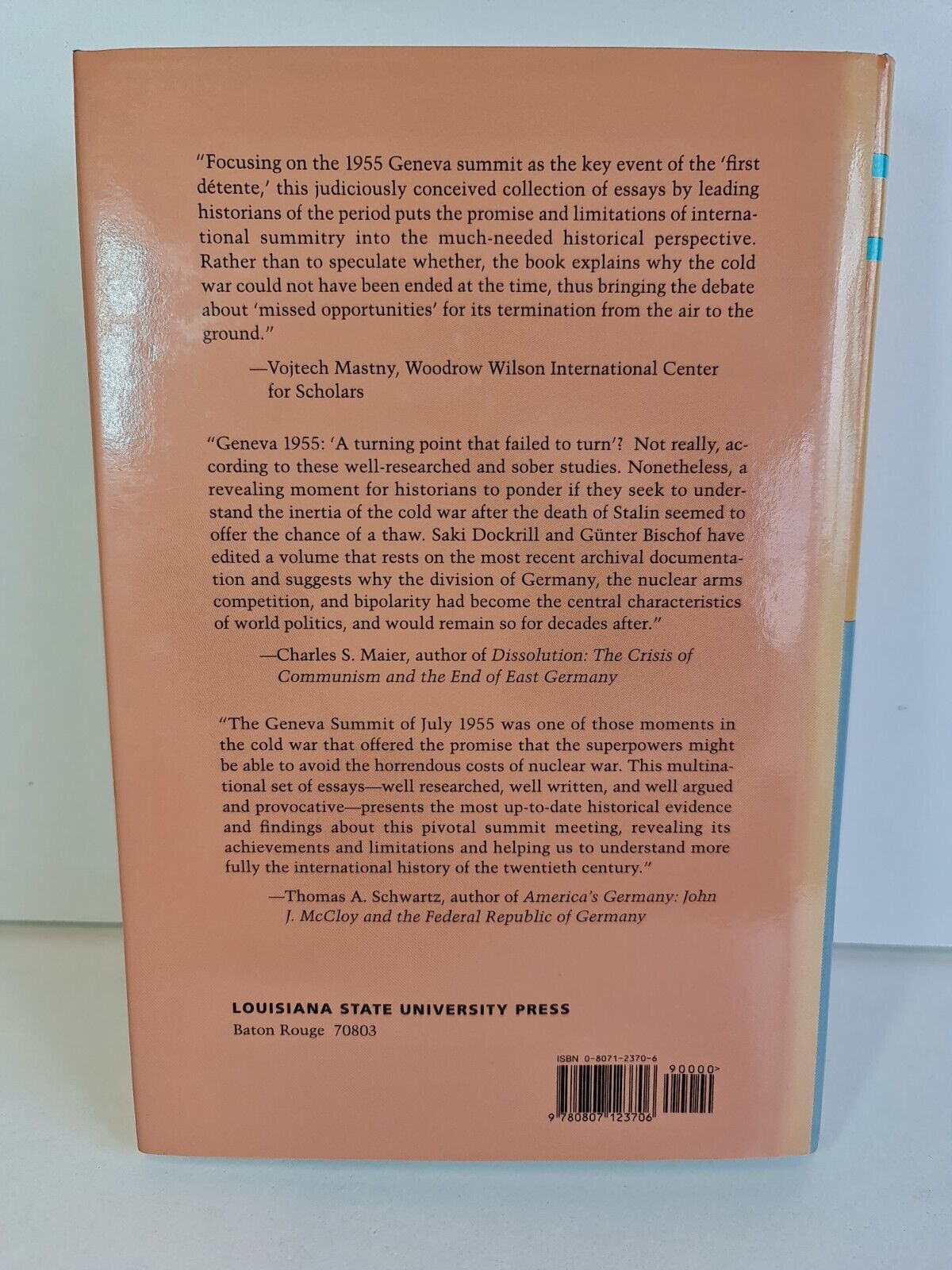 SIGNED - Cold War Respite: The Geneva Summit of 1955 by Saki Dockrill