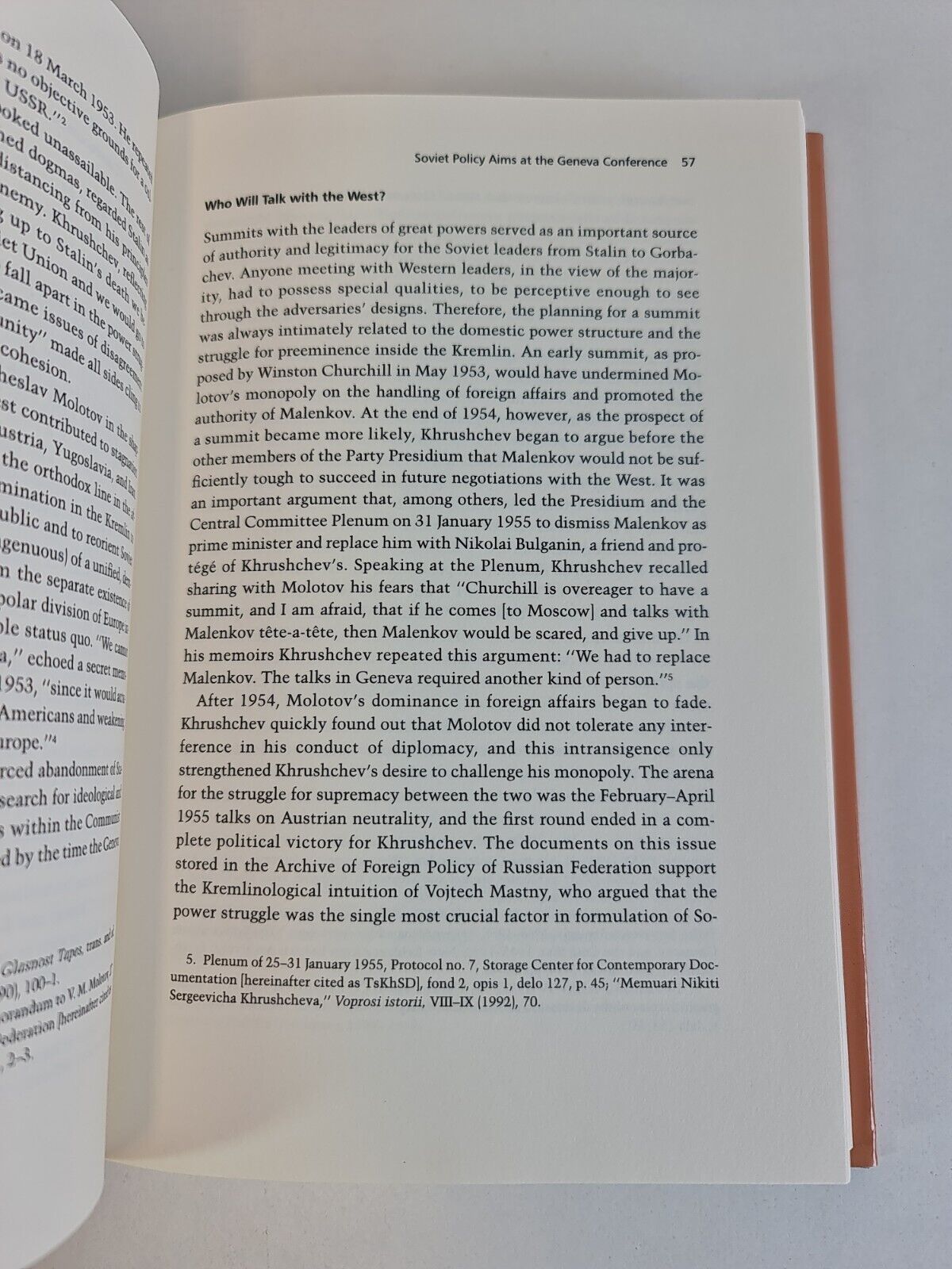 SIGNED - Cold War Respite: The Geneva Summit of 1955 by Saki Dockrill