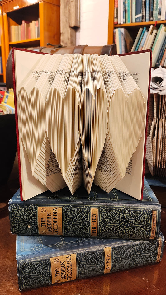 Small Heart Book Art