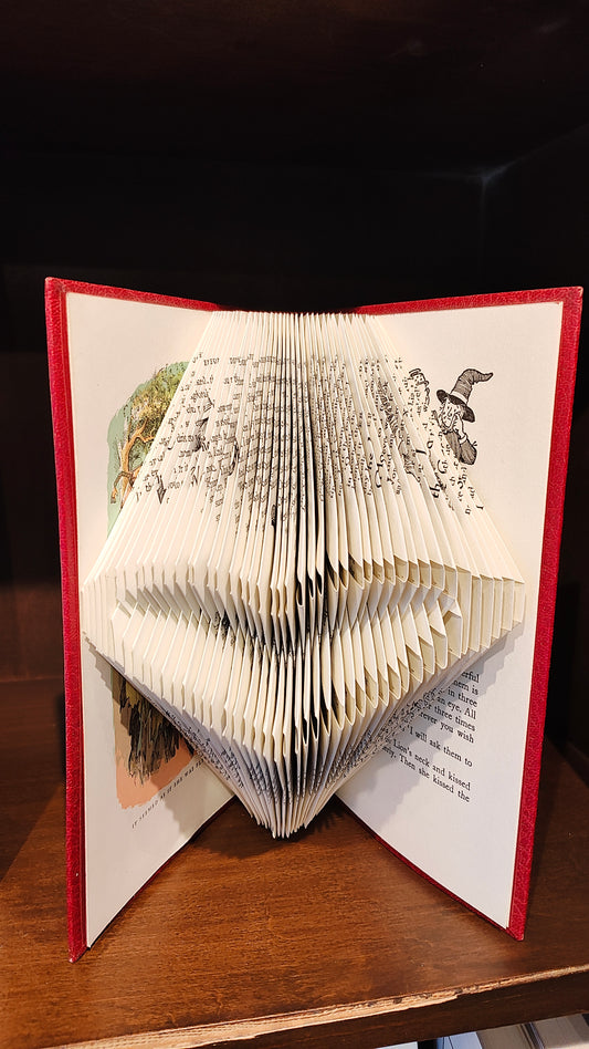 Wizard of Oz Folded Heart Book Art