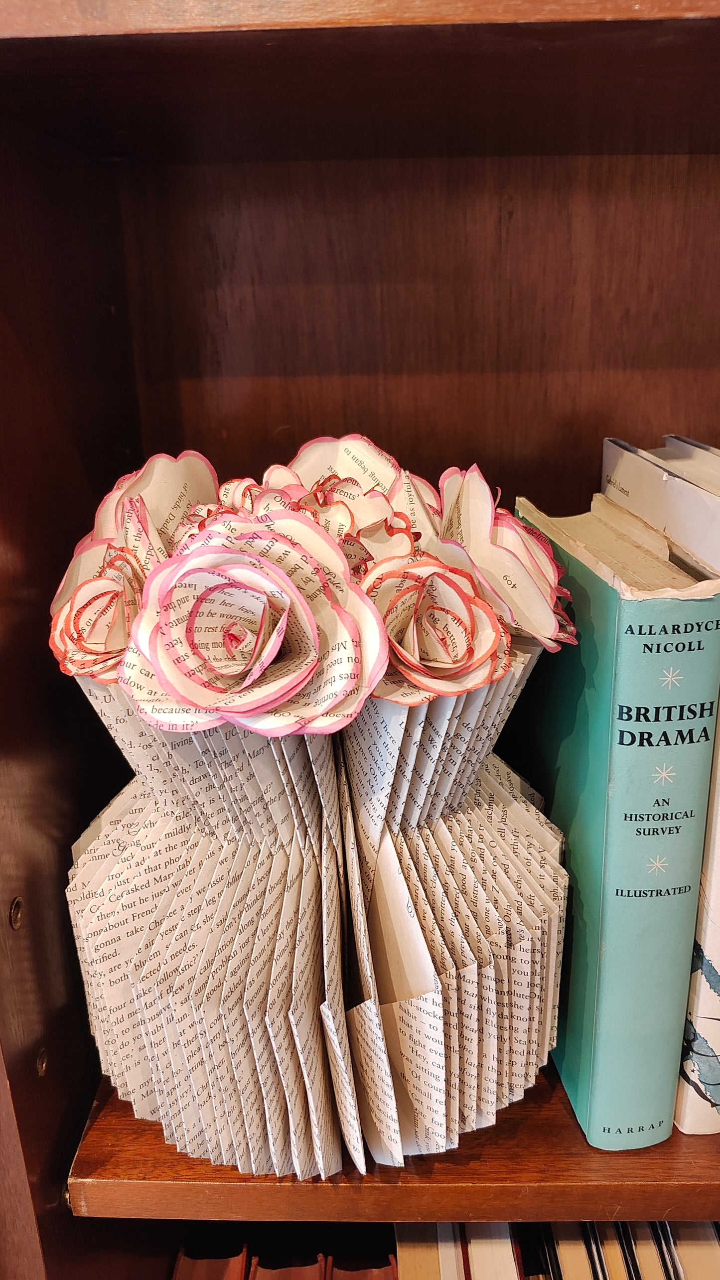 The Missing Sister Floral Book Art Vase (COLLECTION ONLY)