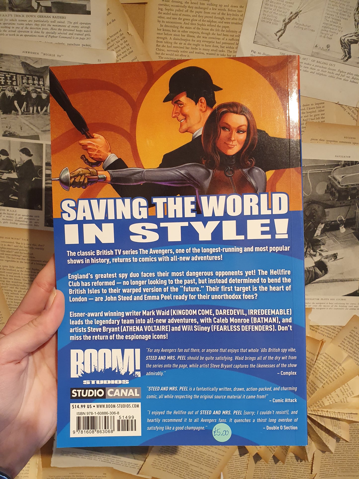 Steed and Mrs Peel: A Very Civil Armageddon by Waid, Monroe.... (2012)