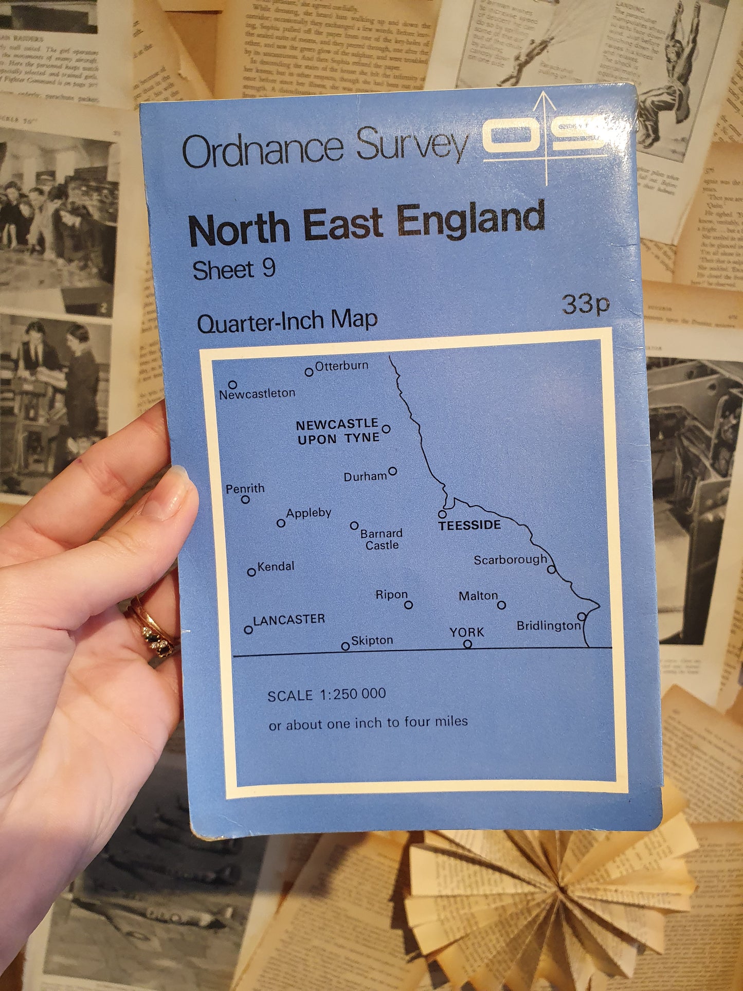 Ordnance Survey Quarter-Inch Map - North East England (Sheet 9)