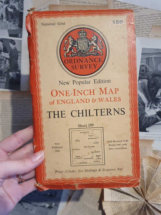 Ordnance Survey One-Inch Map of England and Wales - The Chilterns (Sheet 159) Cloth