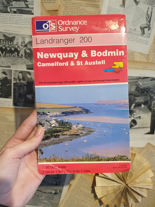 Ordnance Survey Landranger Map - Newquay & Bodmin Camelford & St Austell (Sheet 200)