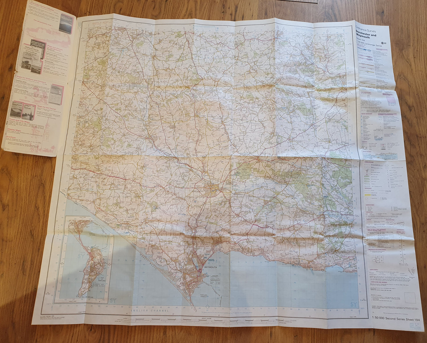Ordnance Survey Landranger Map- Dorchester, Weymouth & Surrounding Area (Sheet 194)