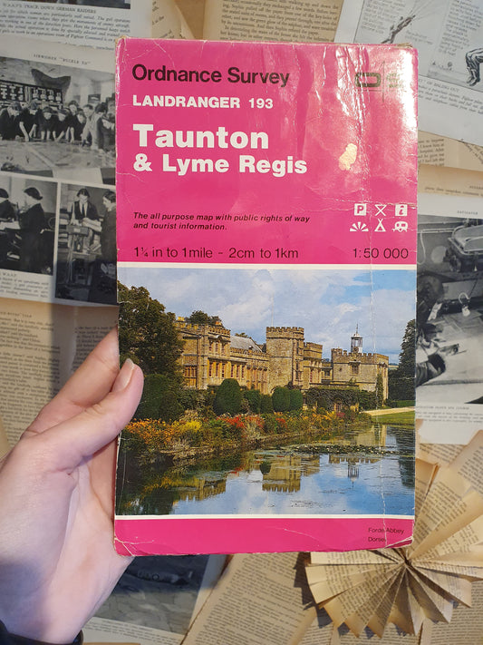Ordnance Survey Landranger Map- Taunton & Lyme Regis (Sheet 193)