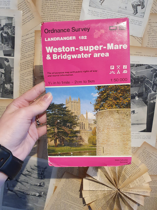 Ordnance Survey Landranger Map- Western-super- Mare & Bridgewater Area (Sheet 182)