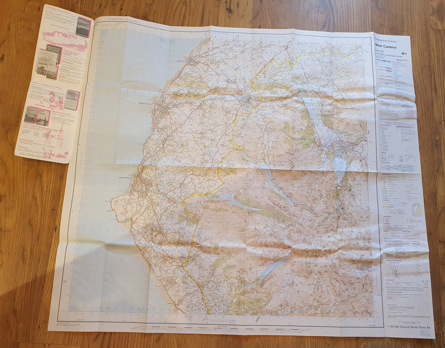 Ordnance Survey Landranger Map - West Cumbria (Sheet 89)