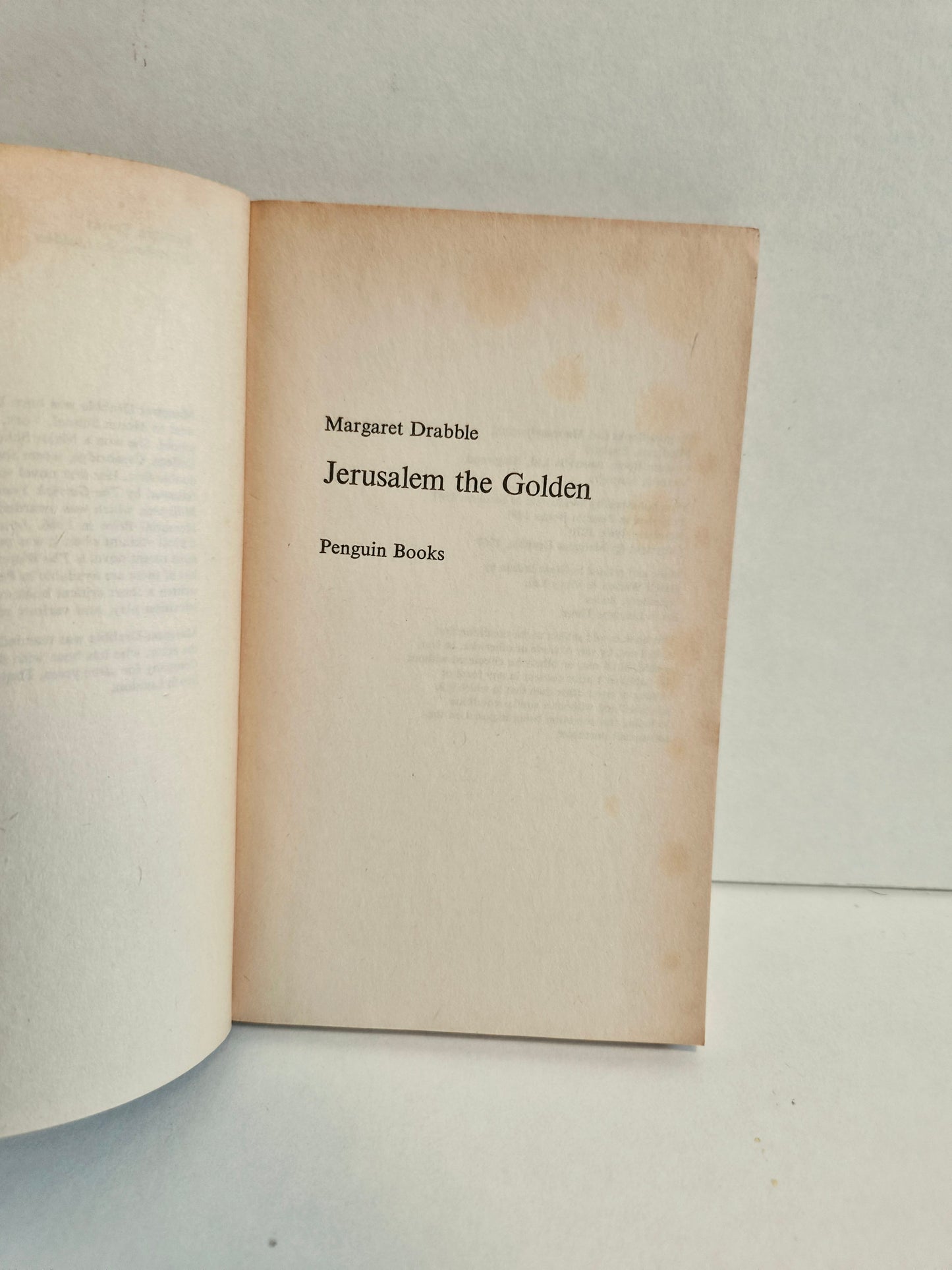 Jerusalem the Golden by Margaret Drabble (1970)