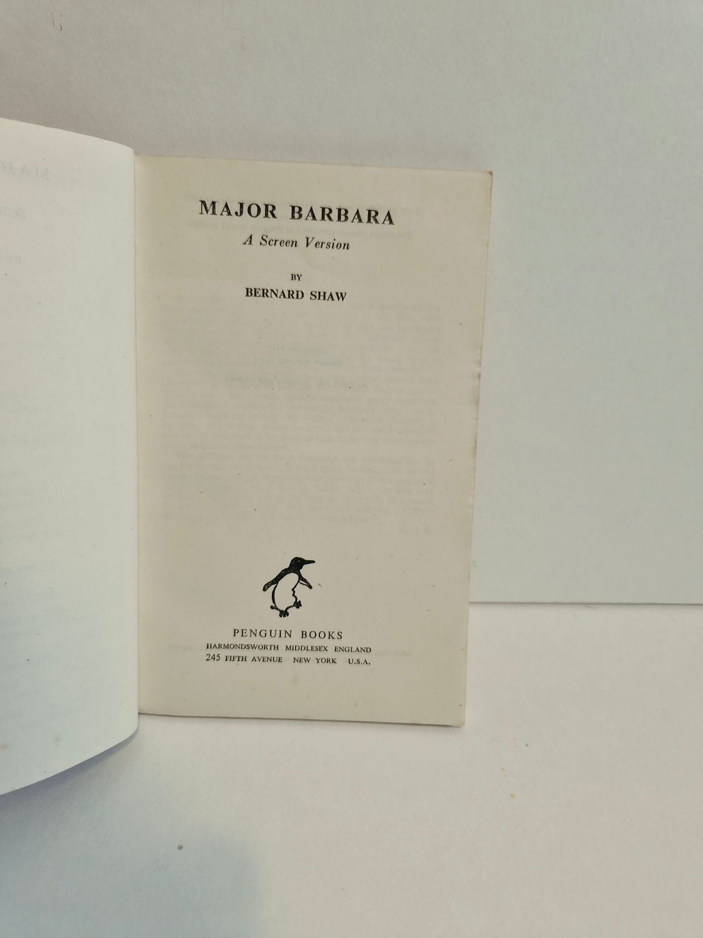 Major Barbara by Bernard Shaw (1945)