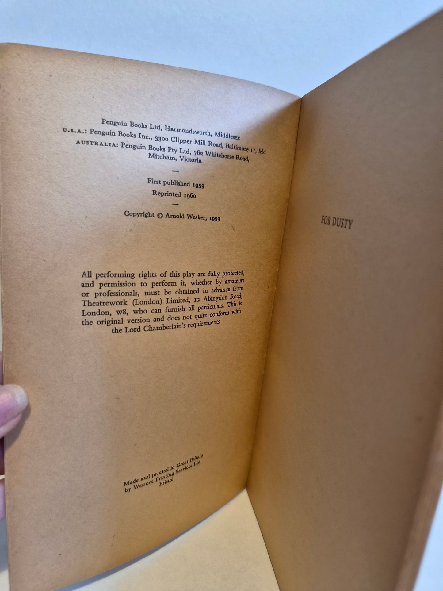 Roots by Arnold Wesker (1960)