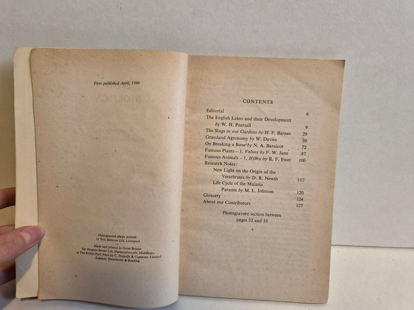 New Biology 6 Edited by M L Johnson (1949)