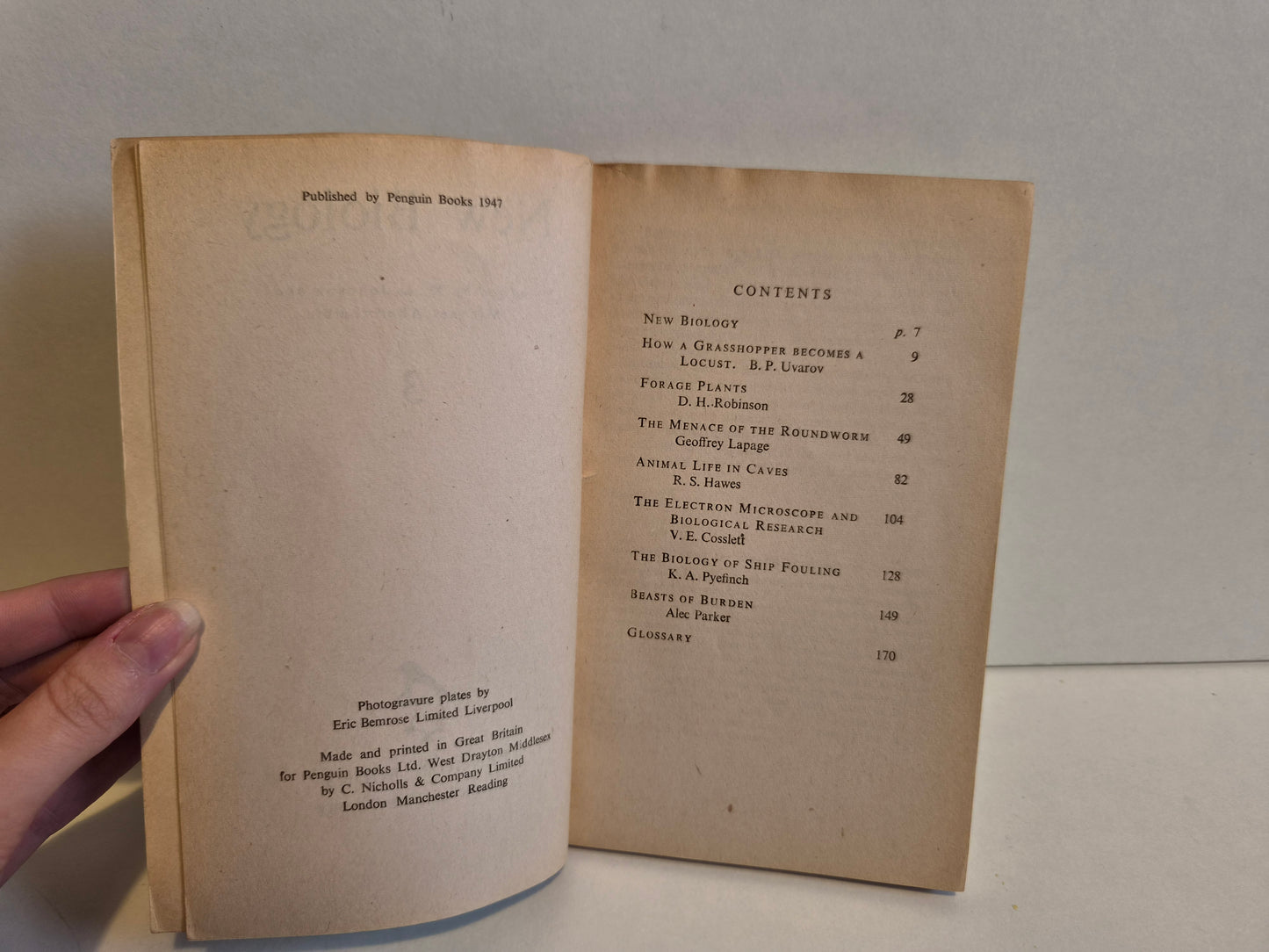 New Biology 3 Edited by M L Johnson (1947)