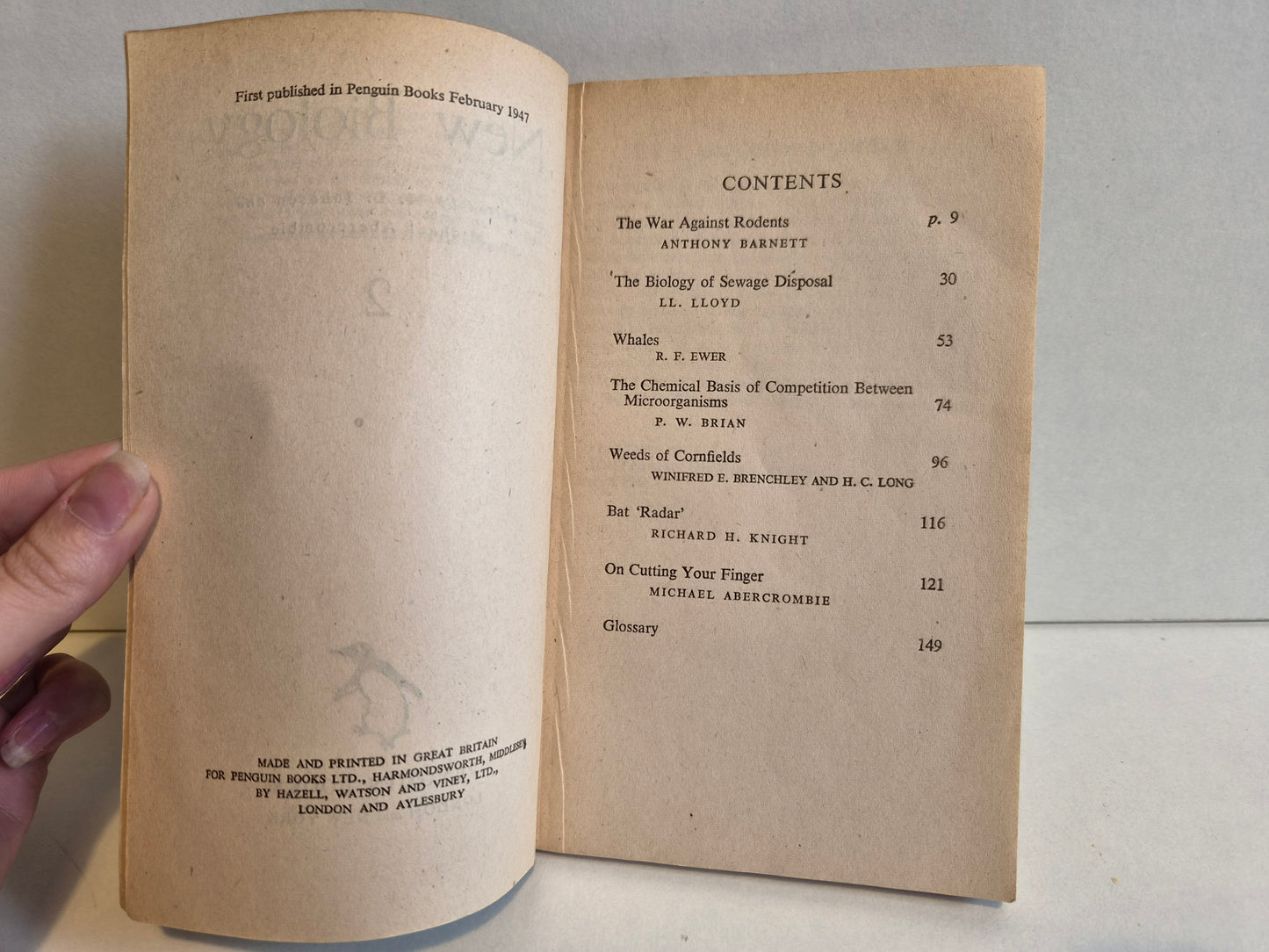 New Biology 2 Edited by M L Johnson (1947)