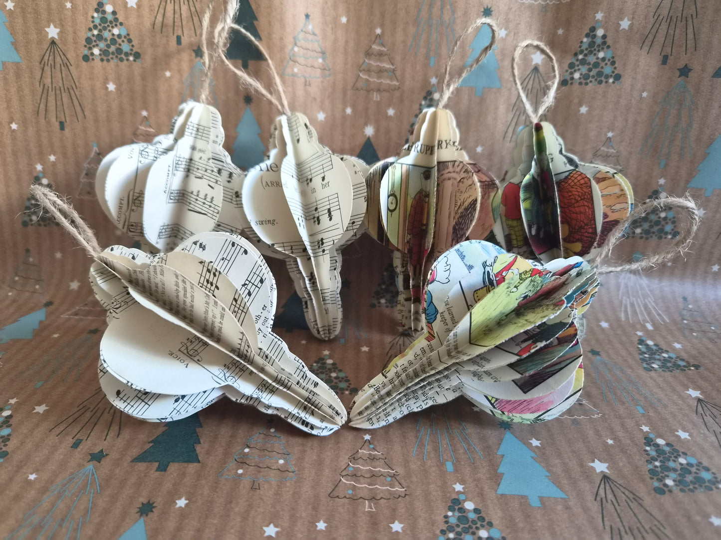 Set of Paper Christmas Decorations
